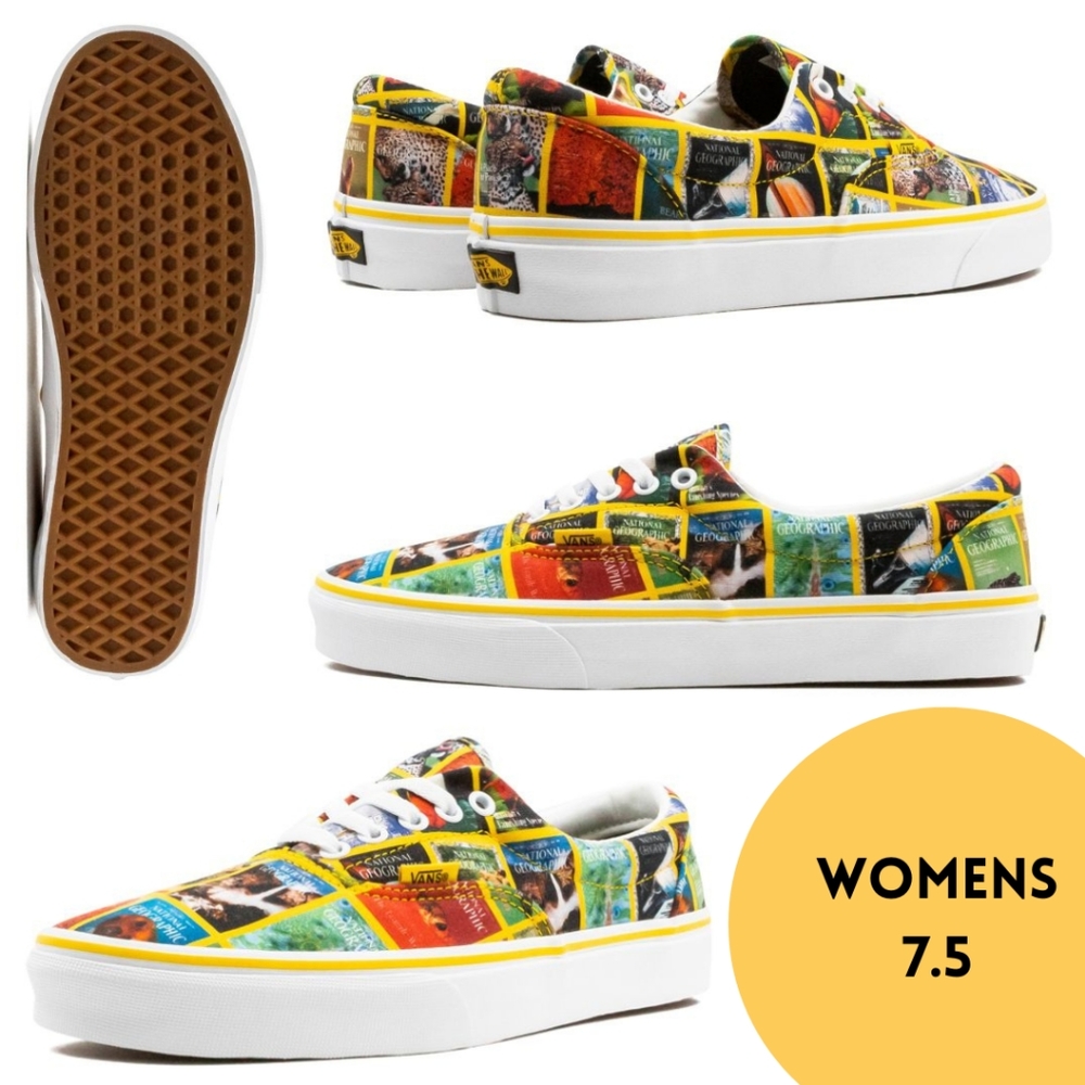 Vans Era x National Geographic '20 Magazine Covers Wild Life Multi /White Yellow